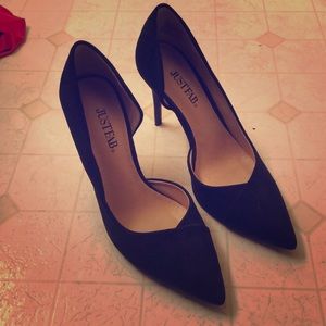 Black 7.5 Just Fab Heels